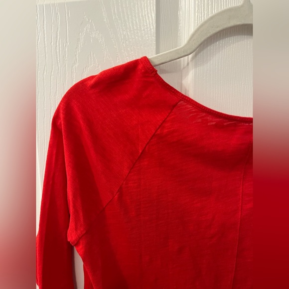 NWT Loft Vintage Soft size XS red long sleeved top - Picture 6 of 8